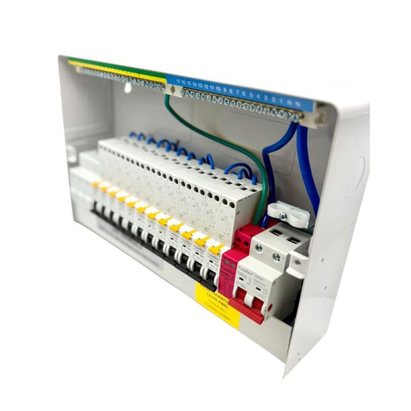 Complete Kit for Fast Installation – Populated FuseBox 15 Way Consumer Unit