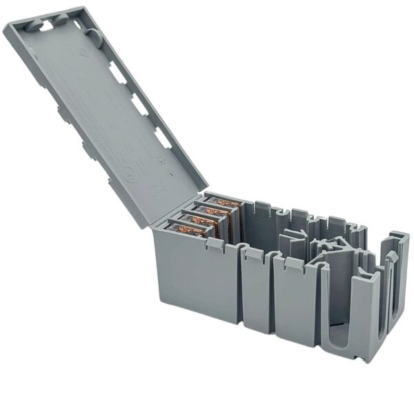 Connexbox JBX-001-G Pro grey junction box for WAGO connectors, fire-retardant enclosure