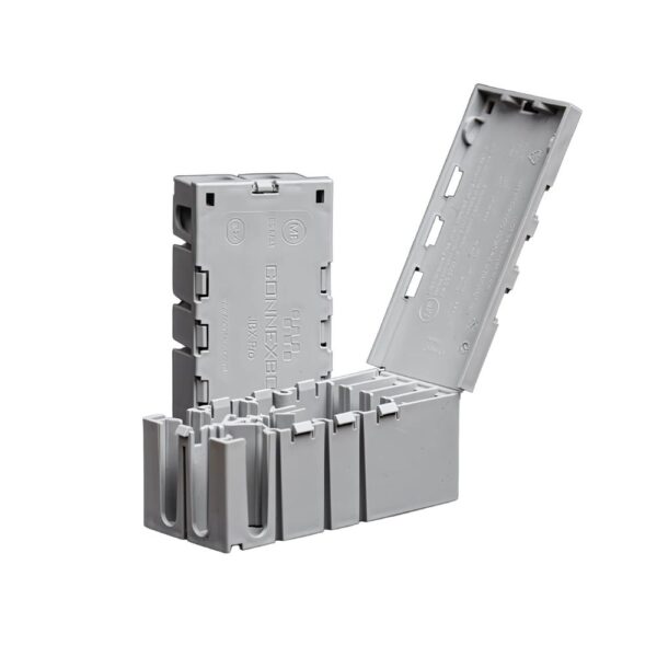JBX Pro Electrical Enclosure for WAGO 221-4xx Connectors – Grey Maintenance-Free Junction Box