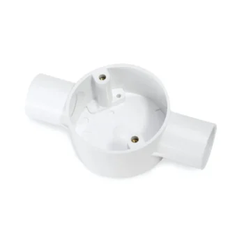 Univolt CB 20/2 WH 20mm 2 Way Through Box