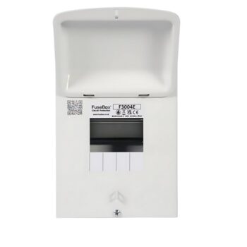 Fusebox F3004E 4 Module Metal Enclosure with Neutral Cable and Busbar