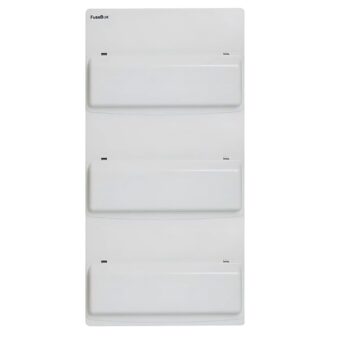Fusebox F3054E 54 Module 3 Bank Empty Metal Enclosure with Neutral Cable and Busbar