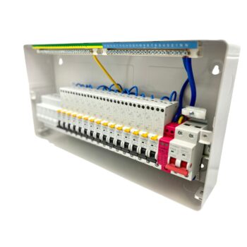 Populated FuseBox 21 Way Consumer Unit Kit for Fast Installation