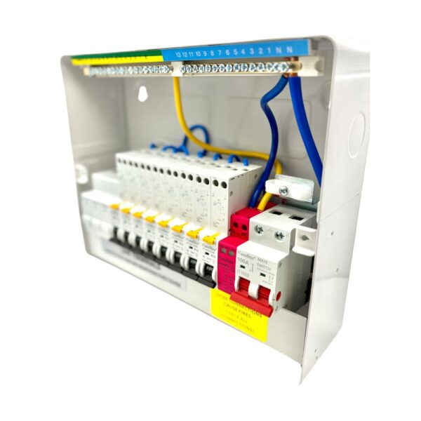 Populated Fusebox 11 Way Consumer Unit with RCBOs