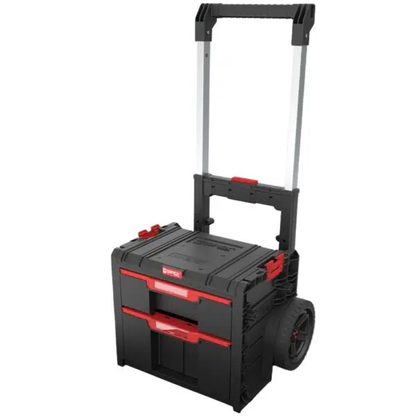 Qbrick System PRO Cart 2.0 Plus Drawer 2 with large wheels and dual drawers