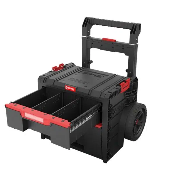 Qbrick System PRO Cart 2.0 Plus Drawer 2 with large wheels and dual drawers