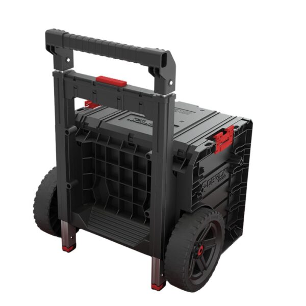 Qbrick System PRO Cart 2.0 Plus Drawer 3 with low and high drawer combination and rubber wheels