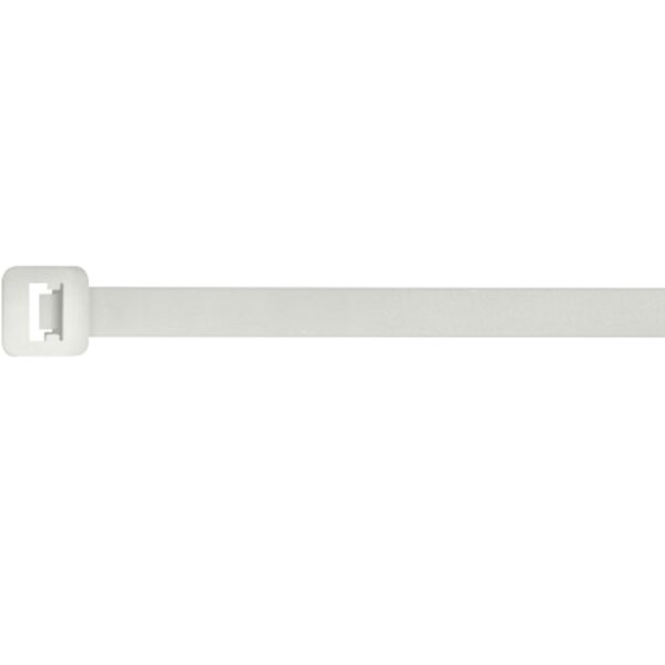 Natural 120mm x 4.8mm cable ties – pack of 100 UV-stabilised nylon ties for electrical and construction use.