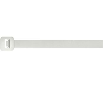 Natural 200mm x 4.8mm nylon cable ties – Unicrimp QT200S multipack of strong, UV-resistant ties for electrical use.