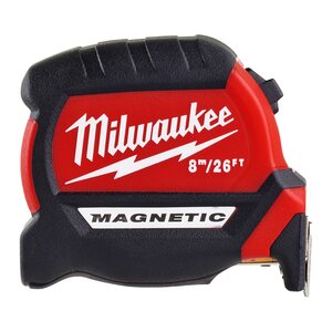 Discover Top-Quality Milwaukee Power Tools Accessories at Electrical4Less 5 Milwaukee 4932464603 Magnetic Tape Measure GEN III - 8 m/26 ft Length 27mm Width