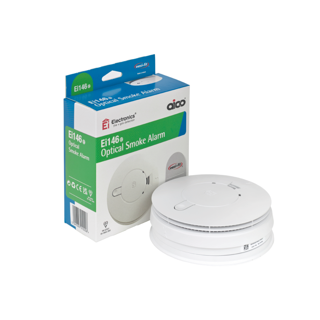 Ensure Ultimate Safety with AICO's Comprehensive Range of Alarms and Detectors at Electrical4Less! 3 AICO Ei146e Aico Ei146e Optical Smoke Alarm 1