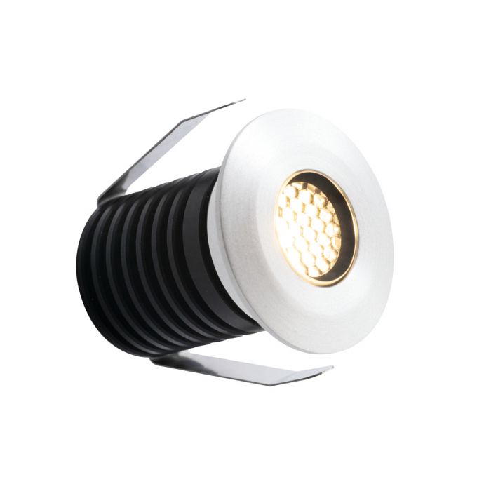 The Complete Guide to ALL LED Marker Lights 2 ALL LED AGLX020WH/40 - Britannia 1W LED 350mA IP67 Baffle Honeycomb Ground Light Polar White Finish 4000K