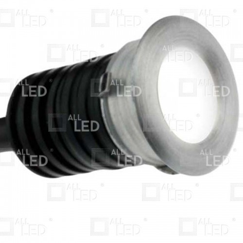 ALL LED Marker Lights - Micro Range 5 ALL LED AMKR012AL/40 ALL LED Micro IP44 Matte Brushed Aluminium LED Marker Light - 1W LED 350mA 4000K Cool White