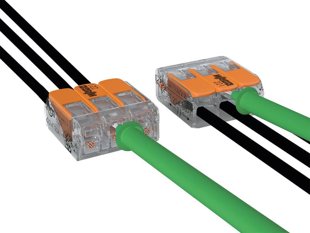 WAGO 221 Series Splicing Connectors 4 Applications for the 221 Series: