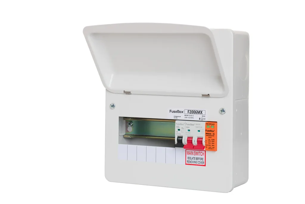 Power Up Your Safety with Our Advanced FuseBox Solutions 5 FuseBox F2006MX FuseBox F2006MX 6 Way RCBO Consumer Unit With SPD 1