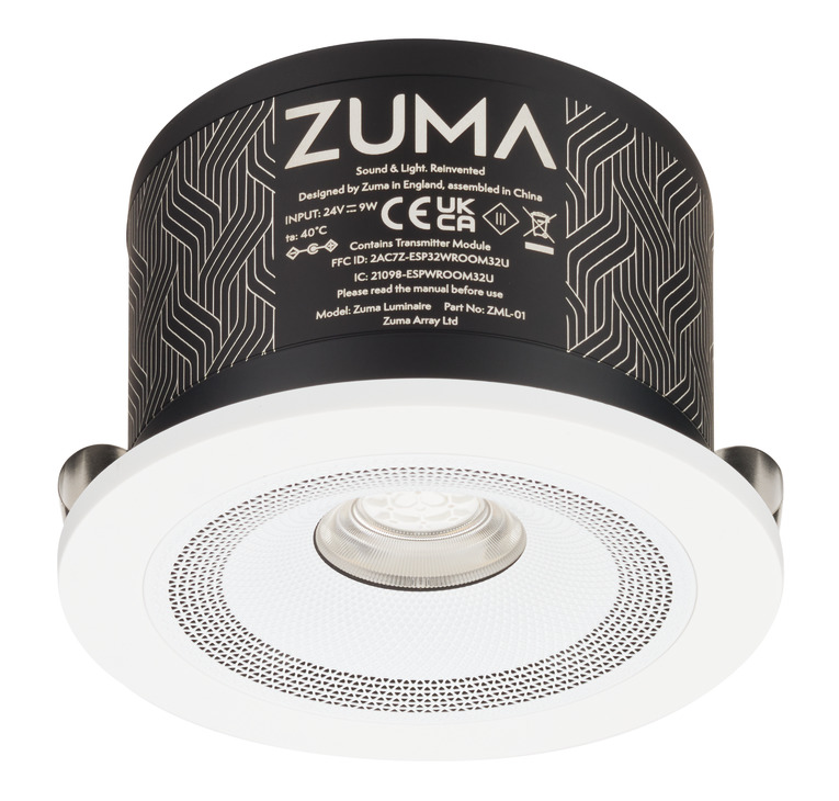 Illuminate Your Joinery Projects with Häfele Loox & Loox5 Eco Systems 5 HAFELE 83342191 Hafele 83342191 Zuma Luminaire Speaker Ceiling Light with Simplicity Round Bezel and PSU 1