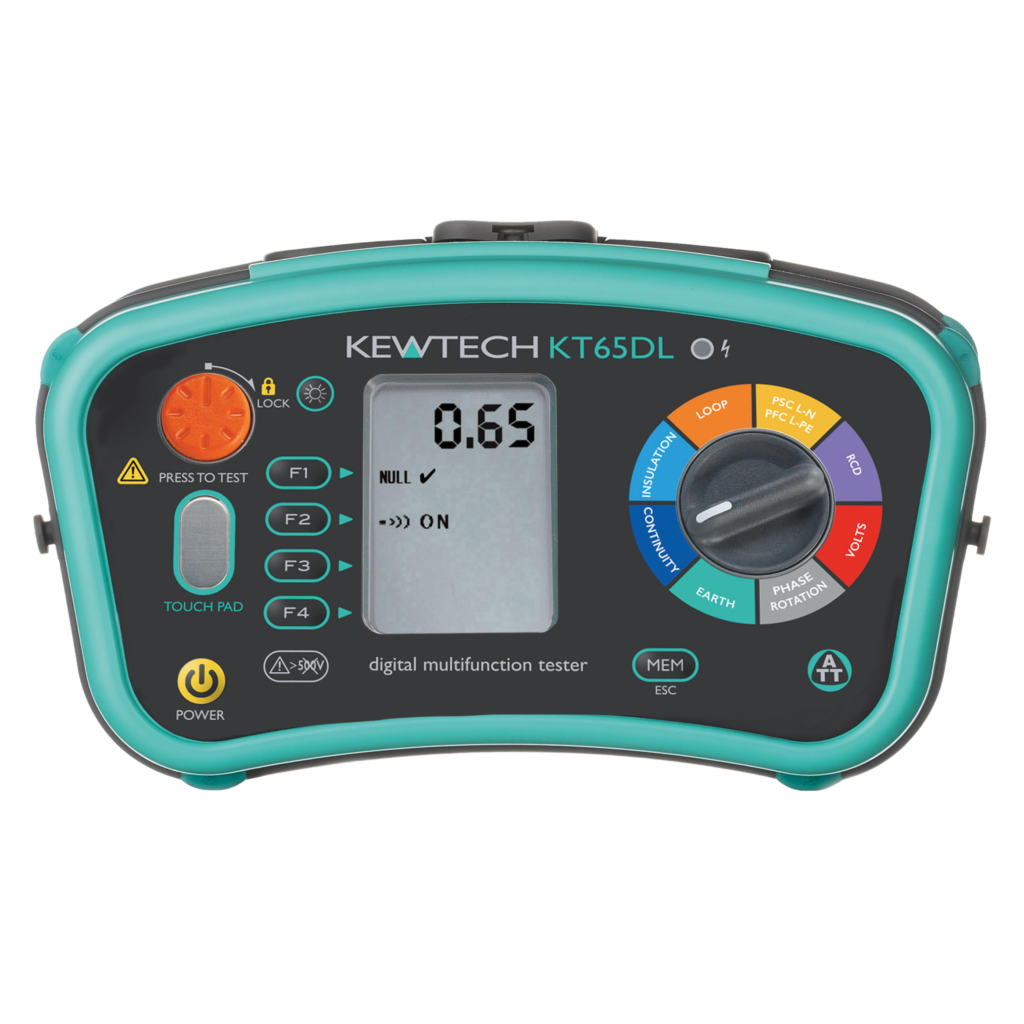 Kewtech Multifunction Testers 2 Kewtech KT65DL Kewtech Digital Multifunction 8-In-1 With 8212 USB KEW Report & PC Software 1
