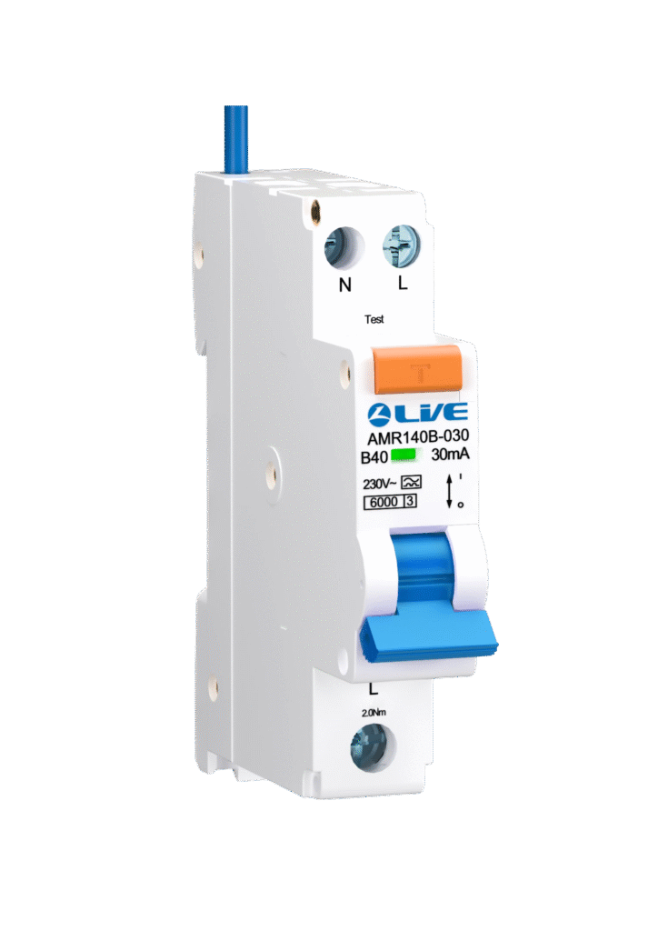 Amendment 3 to BS 7671:2018+A3:2024 2 Live Electrical AMR110B-030 Live Electrical 30mA Type A 10A 6kA B Curve Bi-Directional RCBO 1