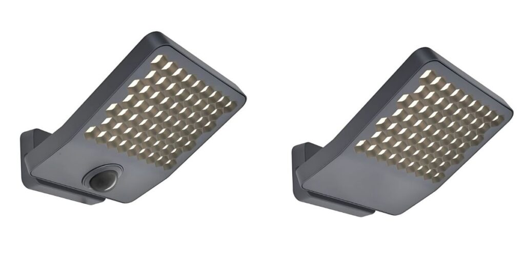 Decorative Floodlights – The Sophisticated Lutec Atlantis Anti-Glare Range 3 Lutec Atlantis Floodlight, with and without PIR sensor.