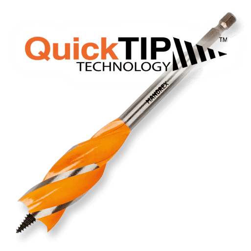 Mandrex Shop - Smart Tools for Every Job 5 Mandrex MWF16032B Mandrex ULTIMATE 4X PowerXbit Wood Drill Bit Hex 1/4” 32x160 mm 1