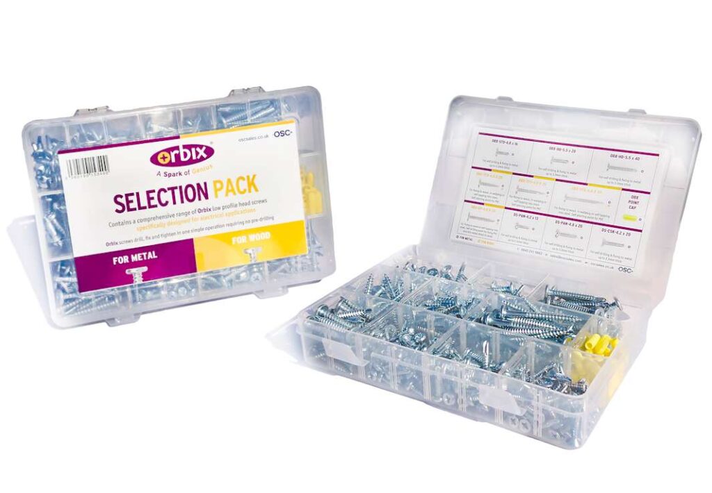 Discover ORBIX Screws: The Best Screws for Electricians 1 Orbix OBX-SCT-PK Orbix OBX-SCT-PK Selection Pack