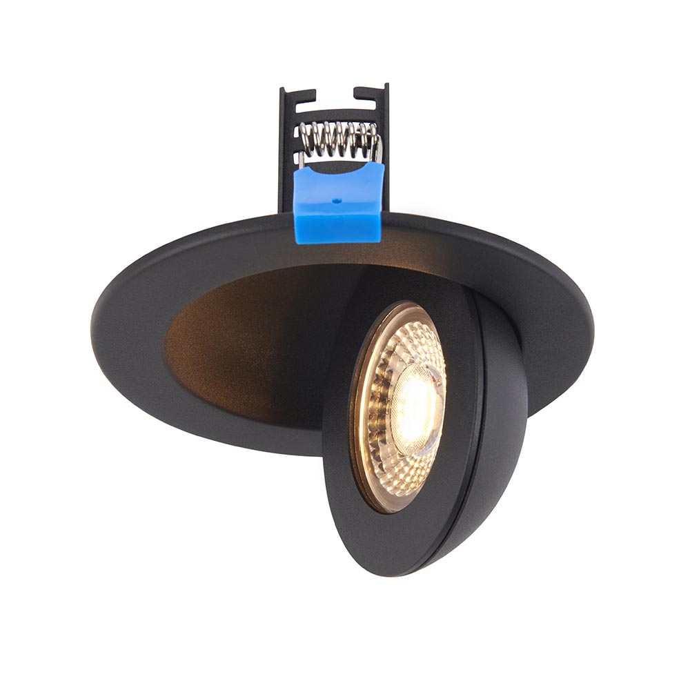 Illuminate Your Space with Saxby Integrated LED Downlights 2 Saxby 106537 Saxby Shield360 4CCT Tri Wattage IP44 8W - Black 4