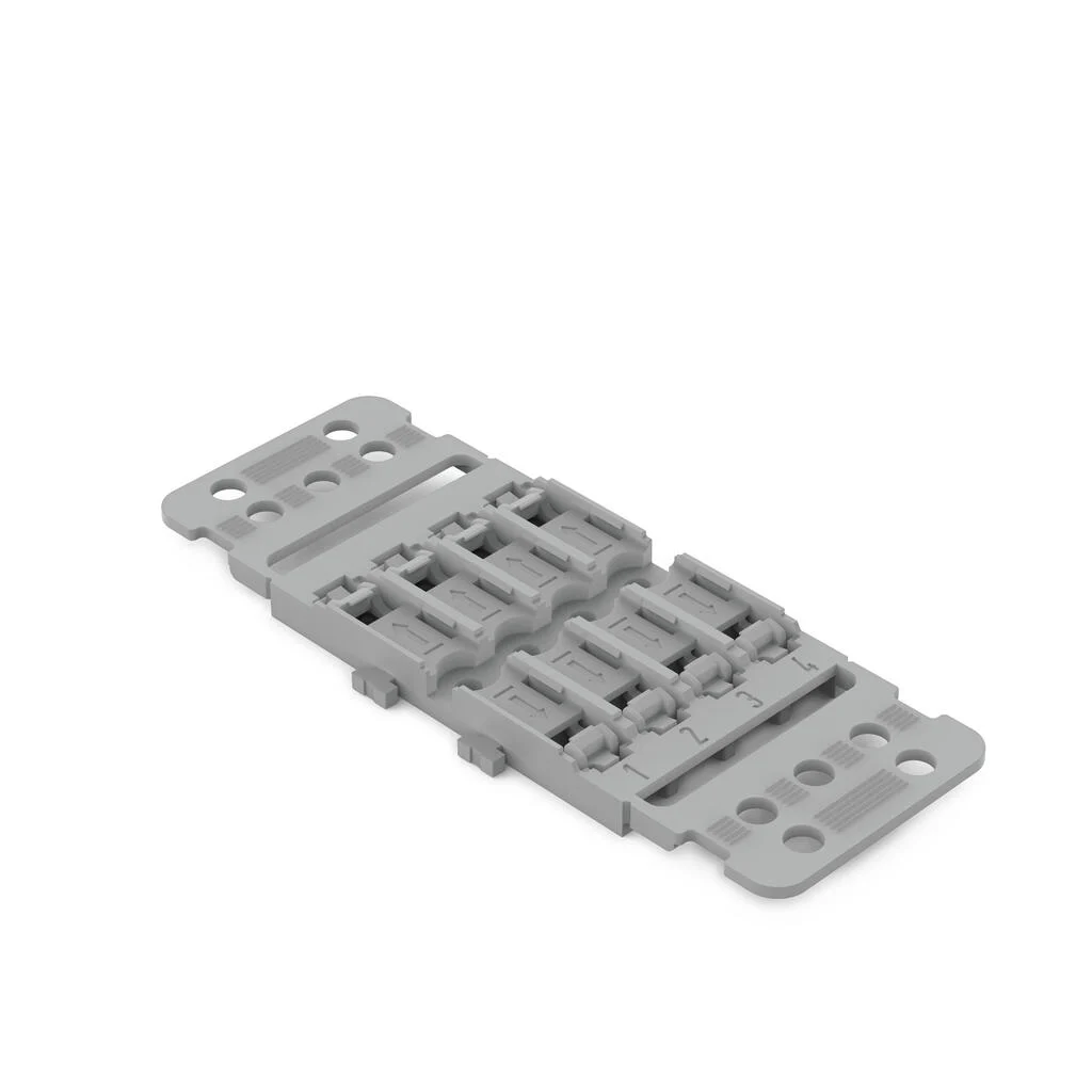 Wago 221-2504 4 Way Mounting Carrier with Strain Relief for 221-2411 1 Wago 221-2504 Wago 4 Way Mounting Carrier with Strain Relief for 221-2411 1
