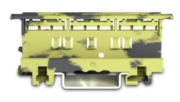 Wago 221-500/000-053 Wago 221-500/000-053 DIN Rail Mounting Carrier for 221 Series 4mm Dark Grey Yellow - Pack of 1 1