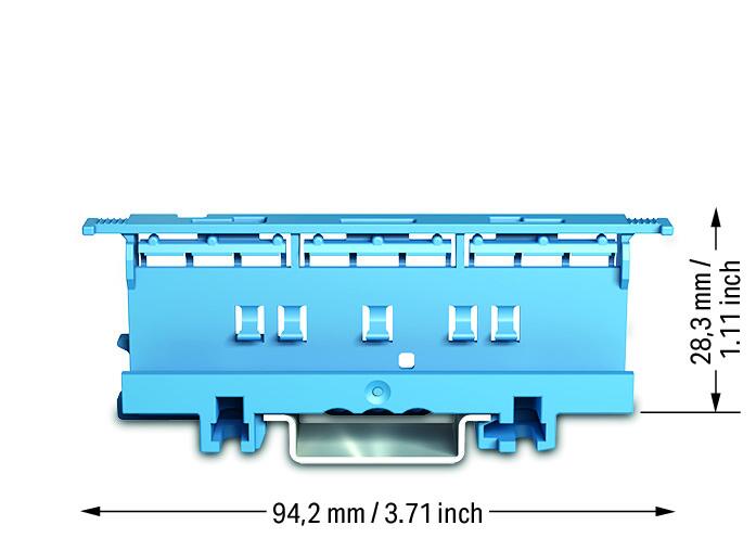 Wago 221-510/000-006 DIN Rail Mounting Carrier for 221 Series 6mm Blue - Pack of 1 2 Wago 221-510/000-006 Wago 221-510/000-006 DIN Rail Mounting Carrier for 221 Series 6mm Blue - Pack of 1 2