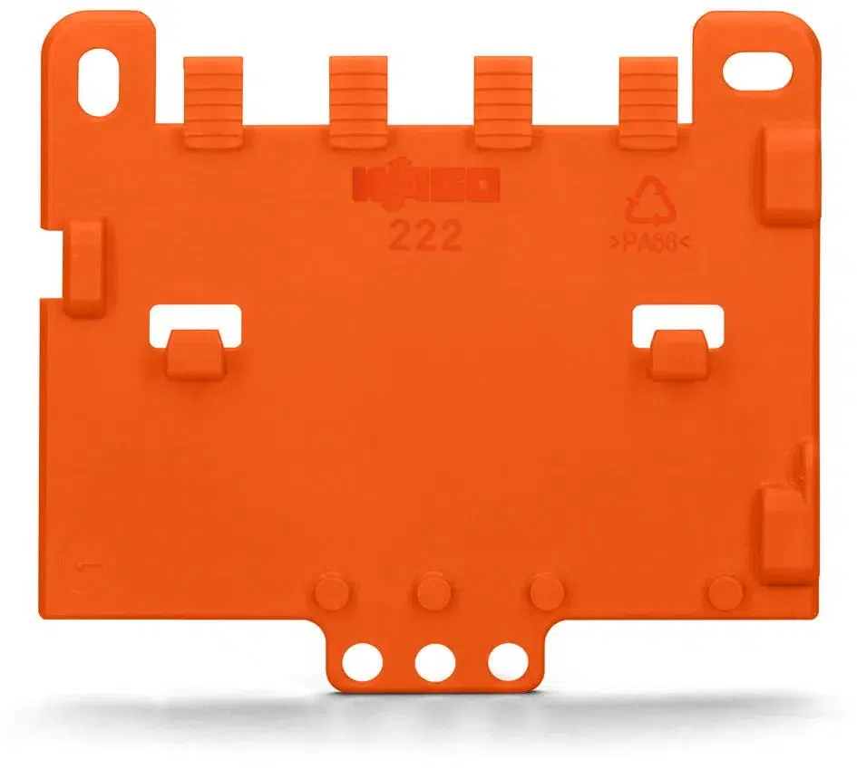 Wago 222-505 Strain Relief Plate For Mounting Carrier 221 or 222 Series 1 Wago 222-505 Wago 222-505 Strain Relief Plate For Mounting Carrier 221 or 222 Series 1