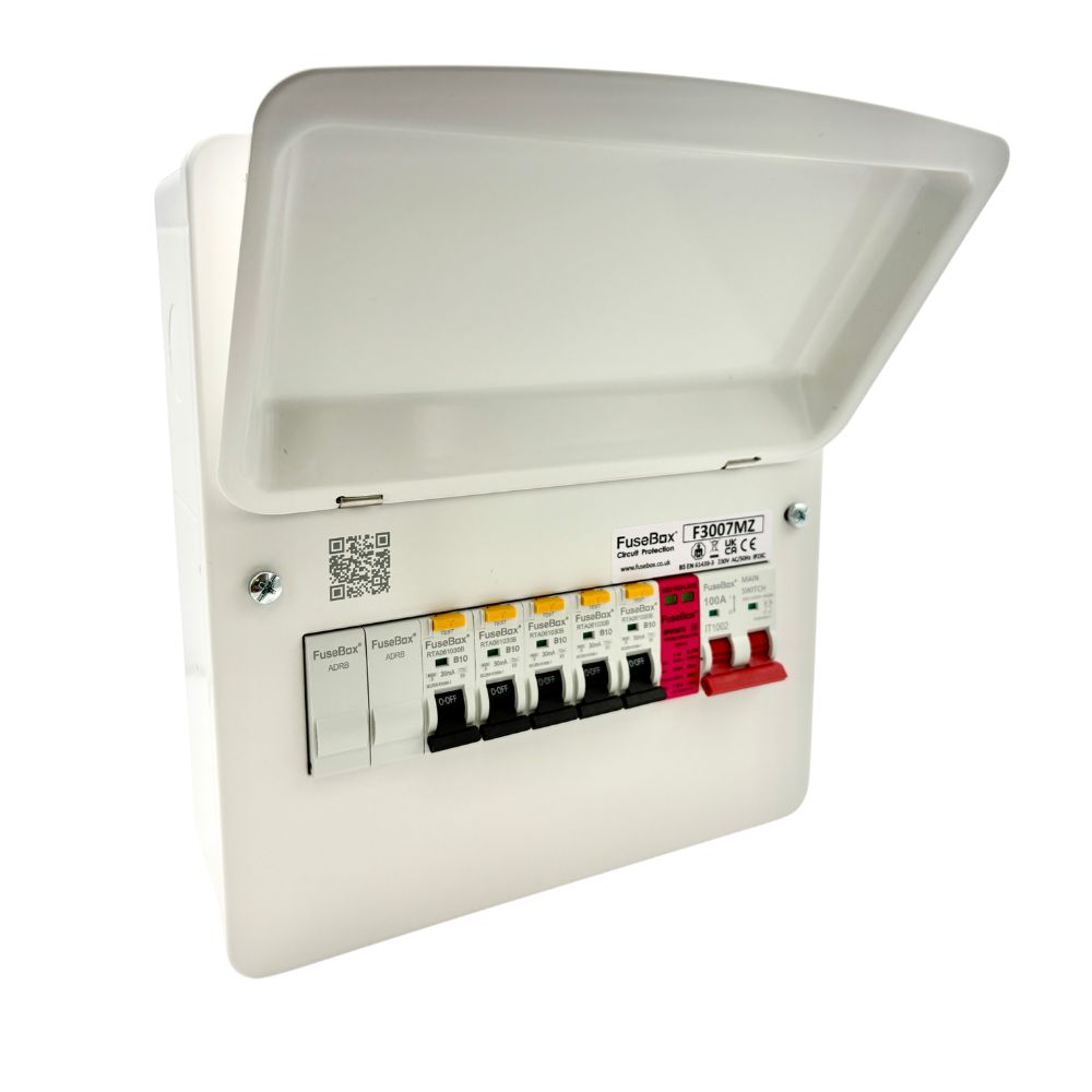 Power Up Your Safety with Our Advanced FuseBox Solutions 3 FuseBox F3007MZ 7 Way SPD Consumer Unit Kit – with 5 RCBOs