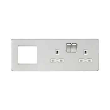 Knightsbridge Blende 6 W, Poliertes Chrom – Für LED-Panel, Magnetisch, Einfache Montage