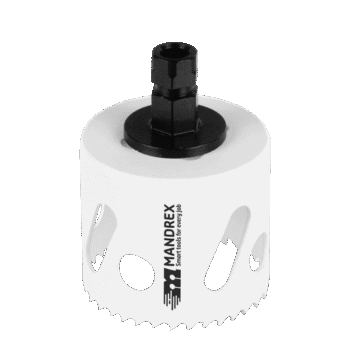 Mandrex MHB4Q076B Mandrex MHB4Q076B Bi-Metal Hole Saw SpeedXCut M42 76mm with MXqs Adapter 1