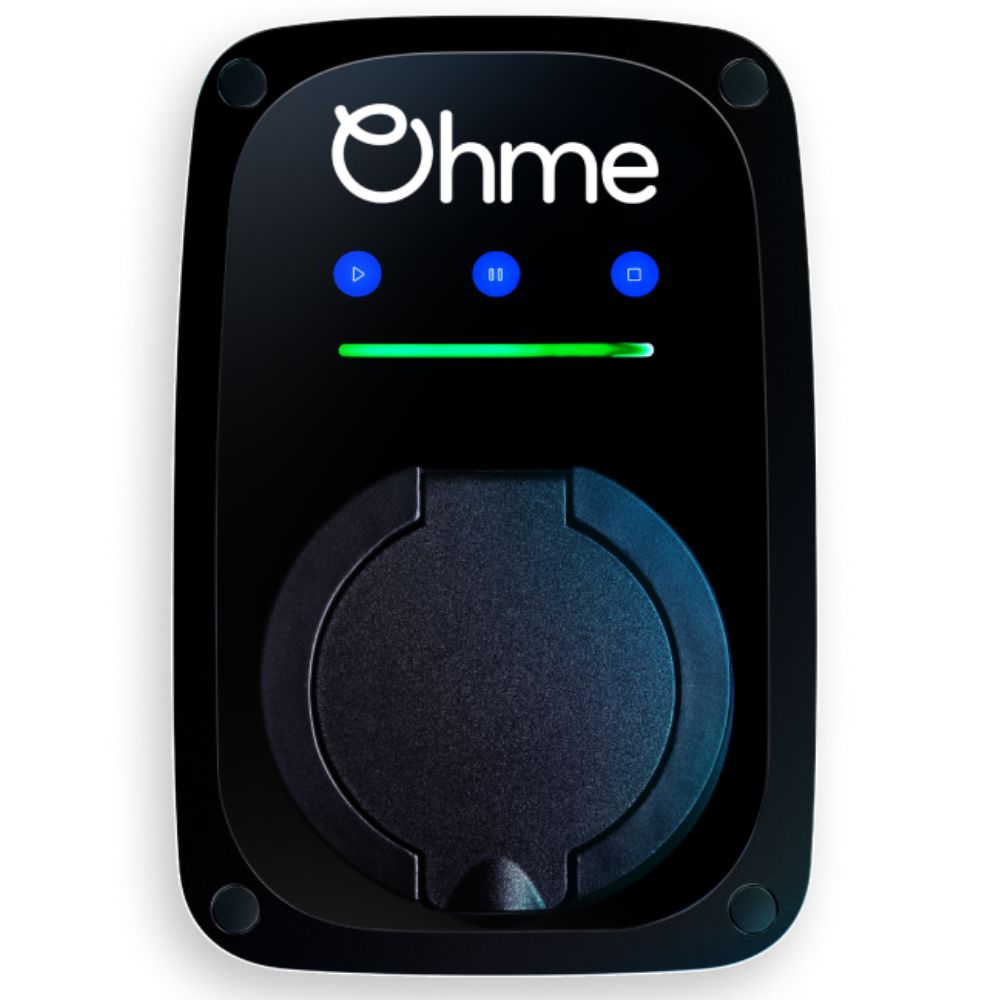 Ohme Home Pro vs Ohme ePod: Which Ohme EV Charger Is Best in 2026? 2 Ohme ePod 7.4kW socketed EV charger mounted on exterior wall