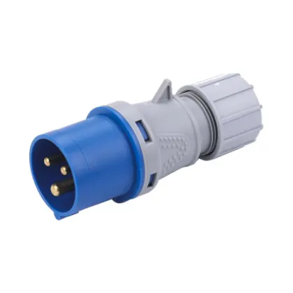 Deligo P240-16 Industrial Speed Fit 3 Pin Blue Plug 230V 16A IP44 1 Deligo P240-16 Industrial Speed Fit 3 Pin Blue Plug 230V 16A IP44