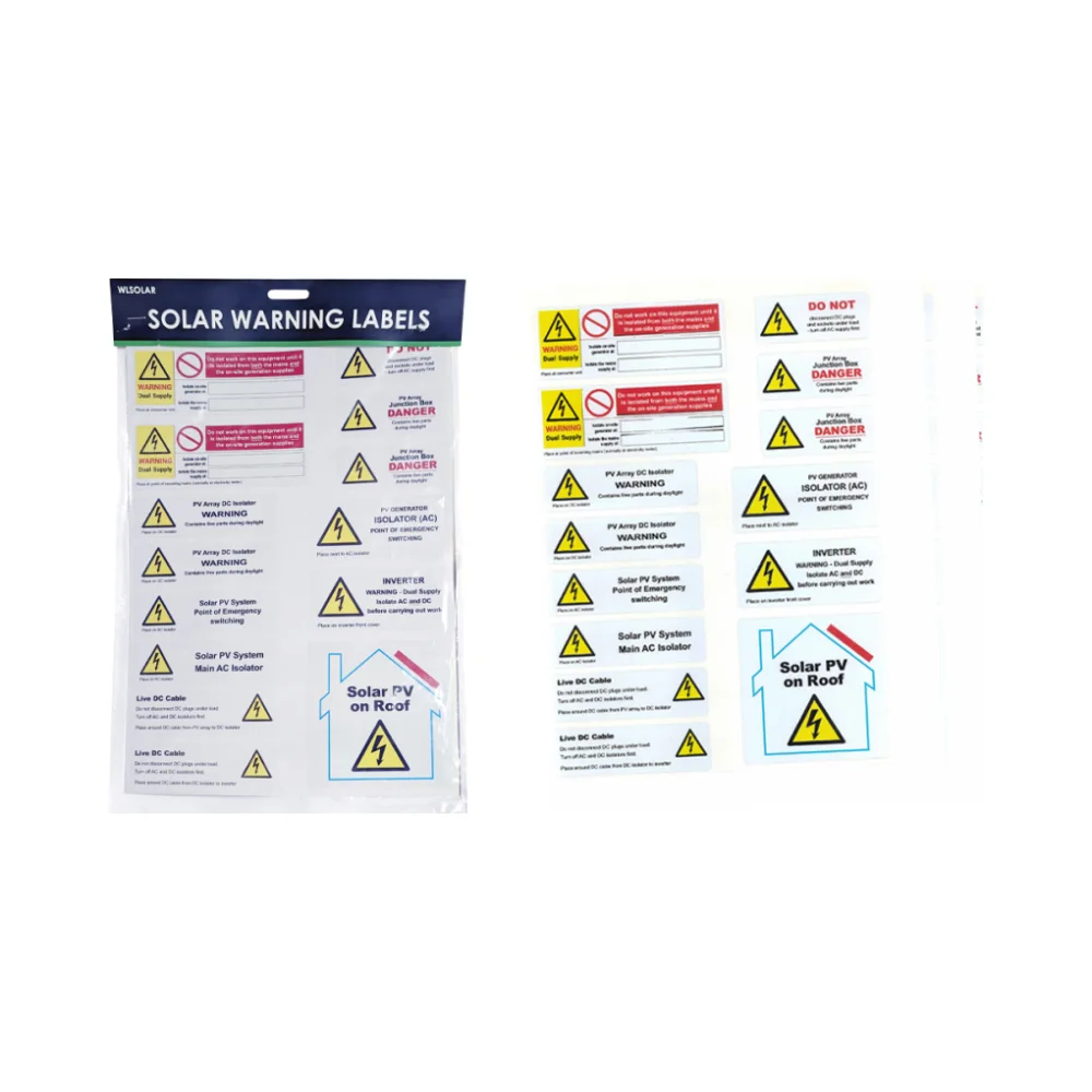 Deligo Solar Panel Labels - Pack of 5 1 Deligo Solar Panel Labels - Pack of 5