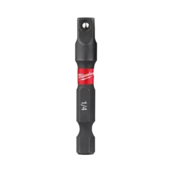 Milwaukee Shockwave Impact Duty Socket Adaptor 1/4" Hex - 1/4" Square 50 mm - 1 Pcs