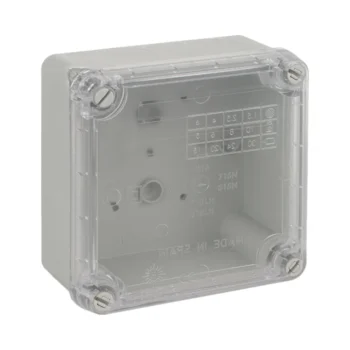 Wiska CLWIB1 IP65 Clear Lid Junction Box 110 x 110 x 60mm