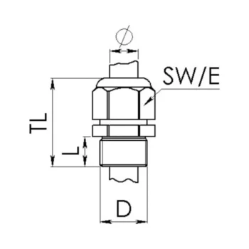 Wiska ESVG 40 Pressure Compensation Cable Gland Black 2