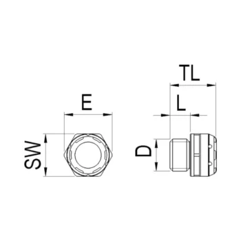 Wiska VentPLUG EVPS-L 20 HF Polyamide High Air Flow Pressure Compensation Unit - Black 2