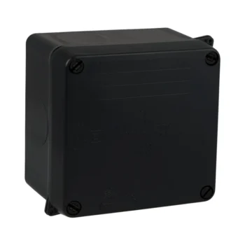 Wiska WIB 1 Black IP65 Junction Box 110 x 110 x 60mm