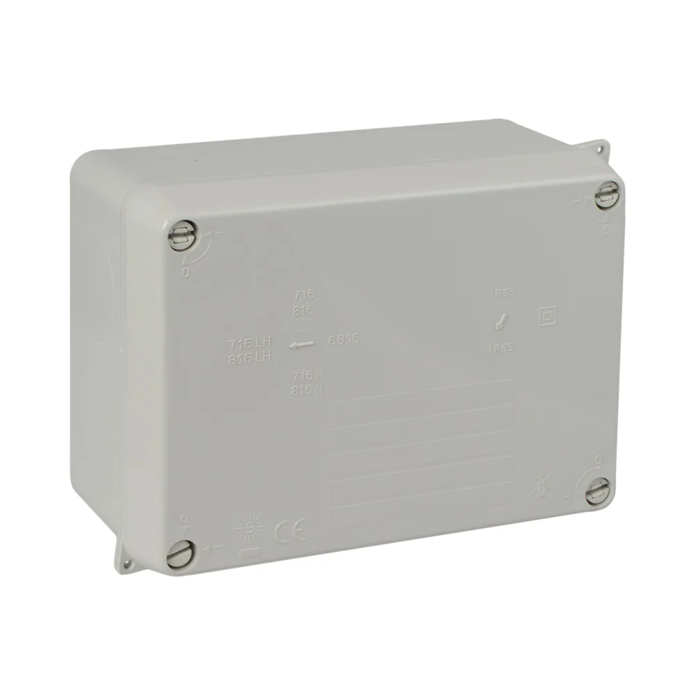 Wiska WIB 2 IP65 Grey Junction Box 160 x 120 x 71mm 1 Wiska WIB 2 IP65 Grey Junction Box 160 x 120 x 71mm