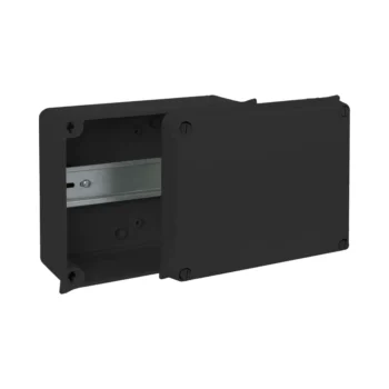Wiska WIB 3/DR IP65 Black Junction Bow With DIN Rail 165 x 145 x 84mm