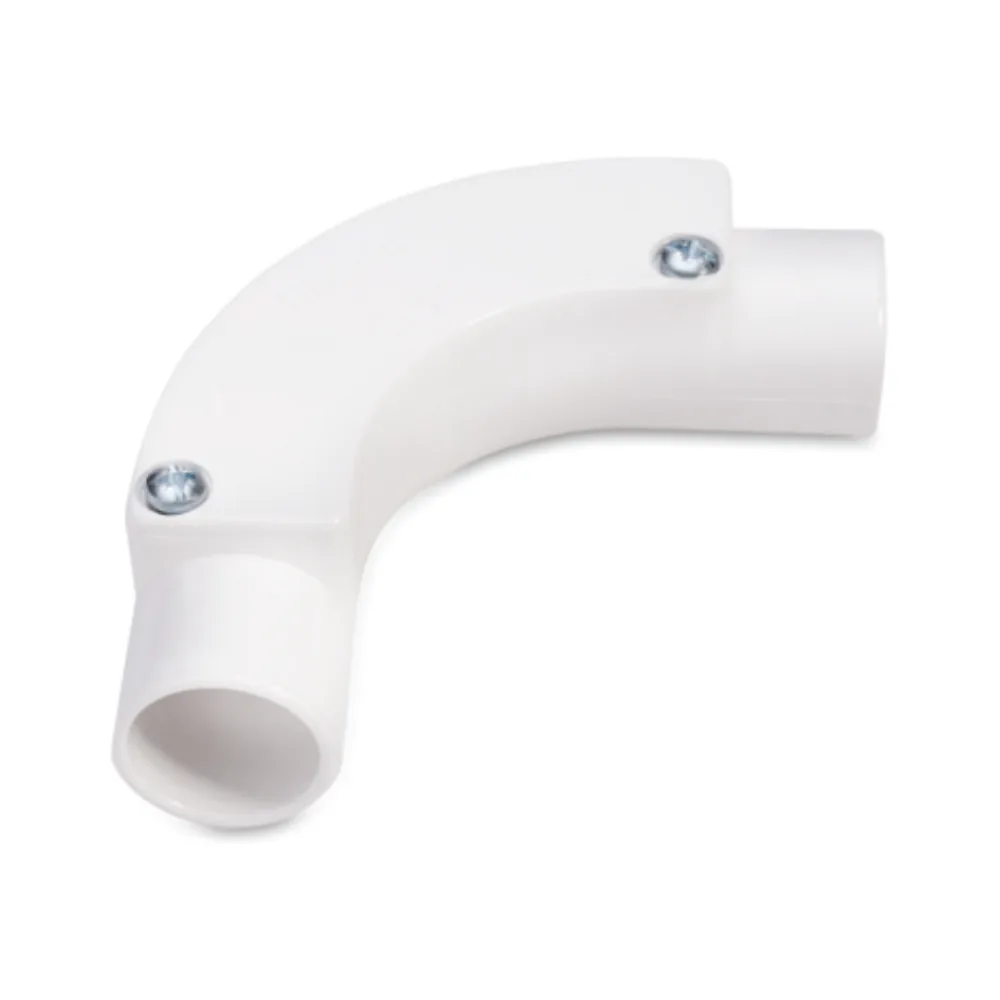 Univolt IB 25 WH | 25mm Inspection Bend (90°) | PVC-U | White 1 univolt ib25wh 25mm white inspection bend