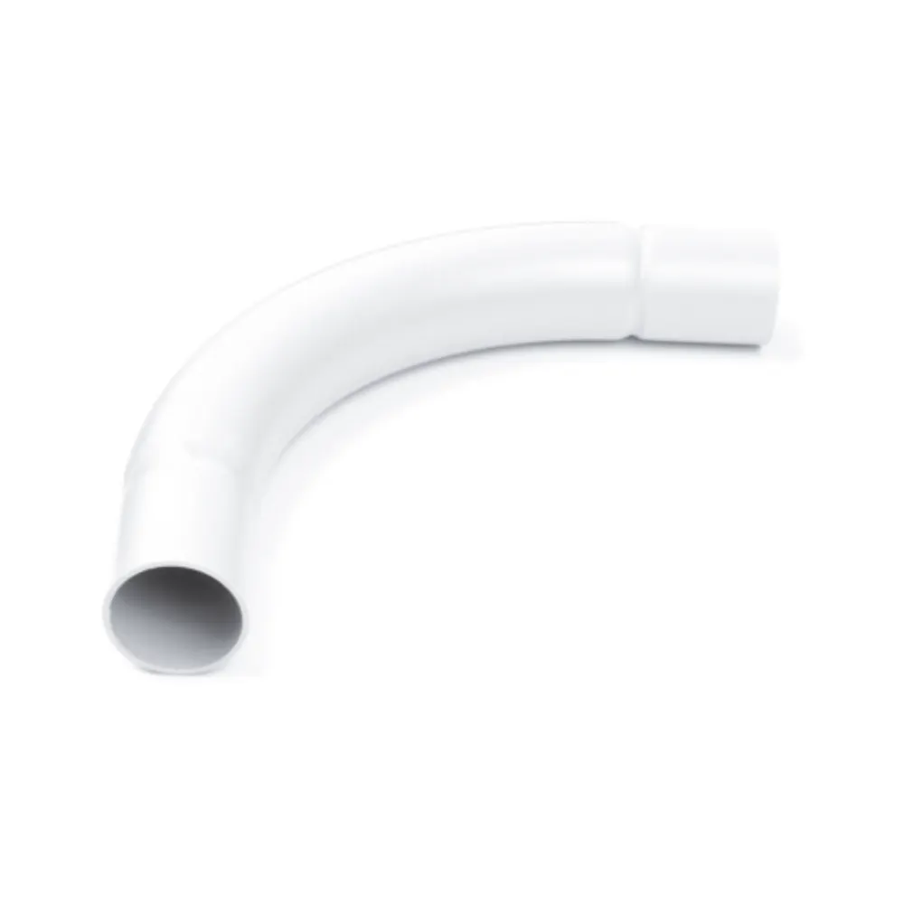 Univolt NB 20 WH | 20mm Normal Bend (90°) | PVC-U | White 1 univolt nb20wh 20mm white normal bend