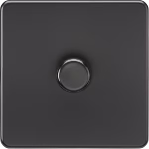 Knightsbridge Screwless Matt Black Switches & Sockets