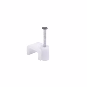White T&E Cable Clips