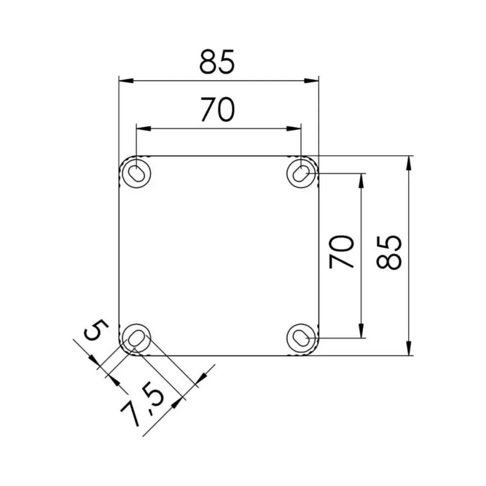 Wiska Box COMBI 308/5 BK (Black) with 4mm² Terminal Block 4 Wiska COMBI 308/5 BK (Black)