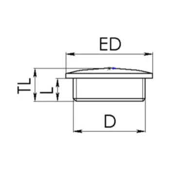 Wiska Stop End EVSG20 M20 Silver Grey 2