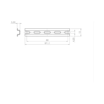 Wiska DIN Rail Kit - COMBI 607/TS 15 2